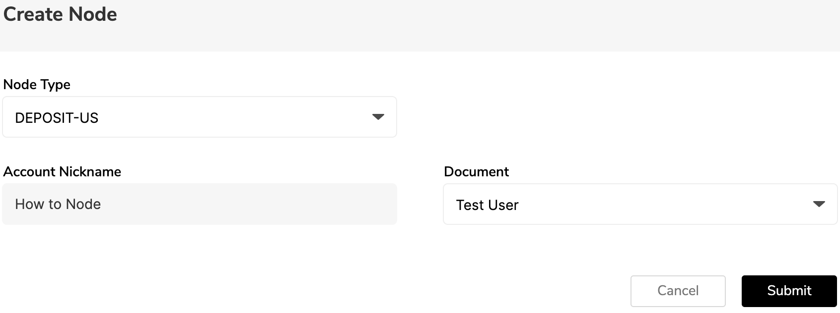 Creating a New Node